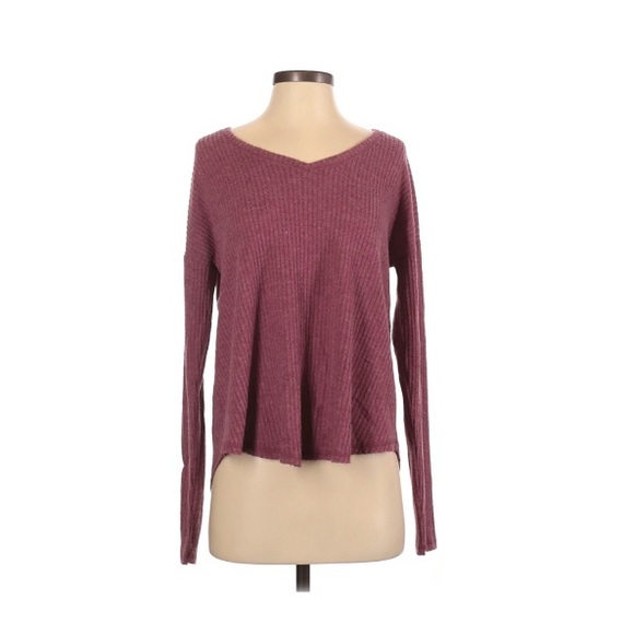 Mudd Tops - Mudd | Long Sleeve Top V Neck Martin Pink